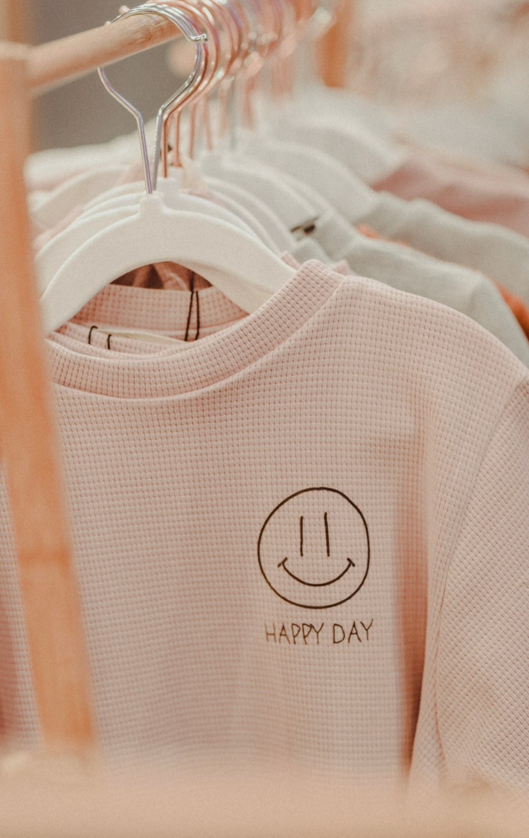 Waffel Sweater "Happy Day"