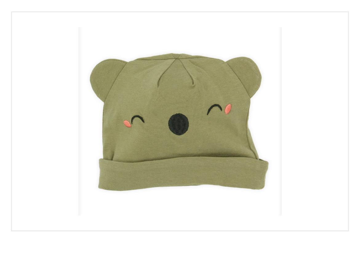 Mütze Grün Bär